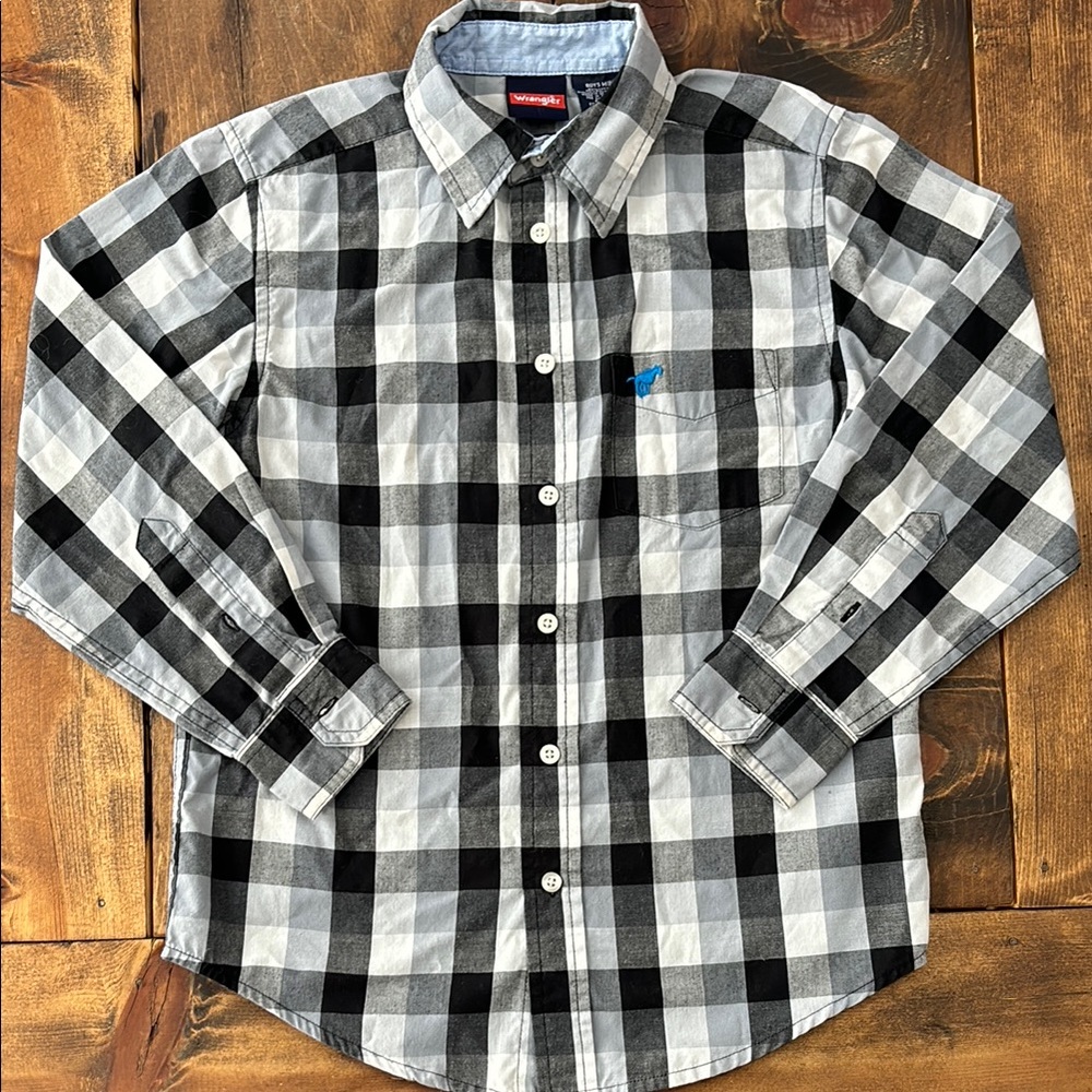 Boys Long Sleeved Button Up
